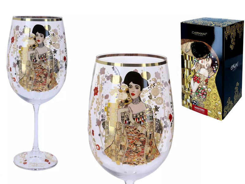 Obří číše na víno 640 ml Gustav Klimt 