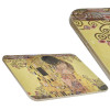 Korkové prostírání 29 x 21 cm Gustav Klimt - Polibek - sada 2 ks
