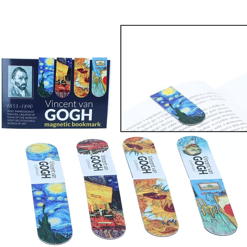 Magnetická záložka do knížky Vincent van Gogh - sada 4 kusů