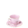 Šálek s podšálkem na espresso 100 ml Sonáta dekor gladis - růžový porcelán