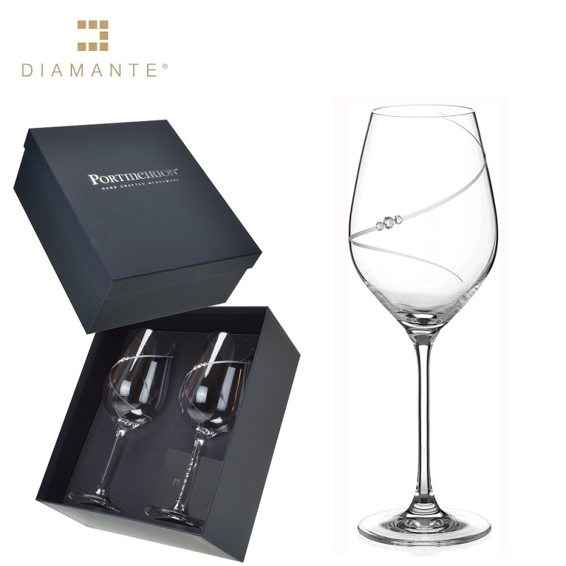 Sklenice Auris Silhouette 470 ml na víno Diamante® sada 2 ks