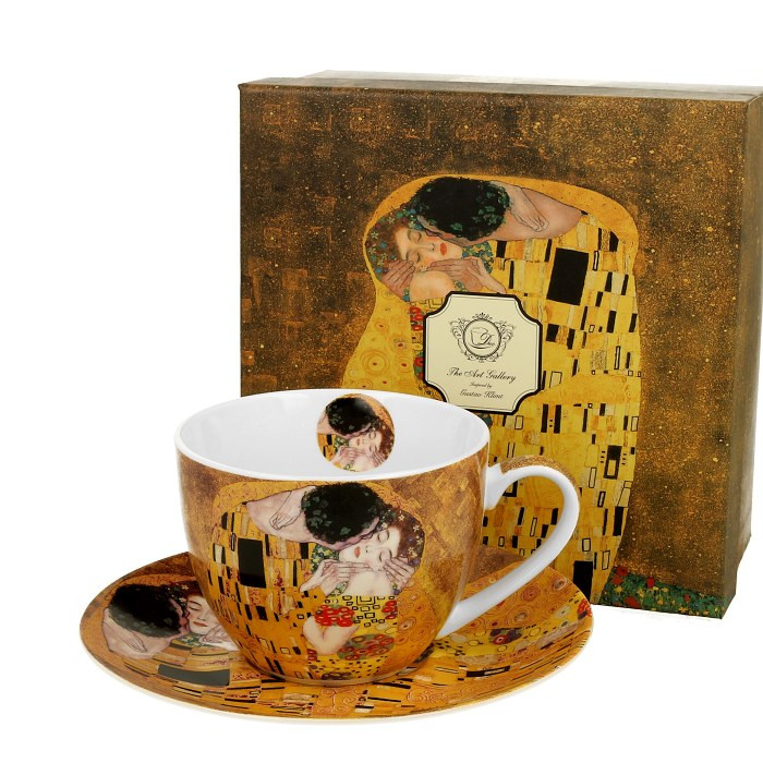 Šálek s podšálkem na kávu, čaj - Gustav Klimt 