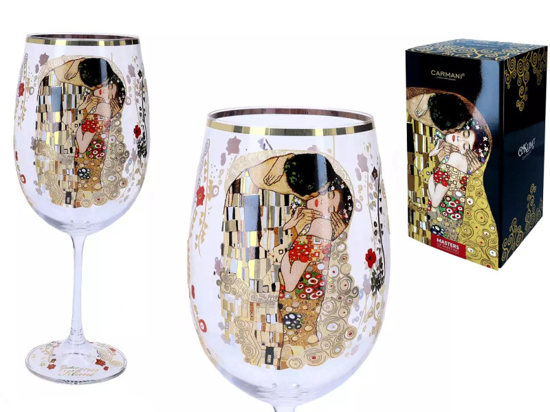 Obří číše na víno 640 ml Gustav Klimt 