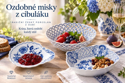 Misky ozdobné z cibuláku