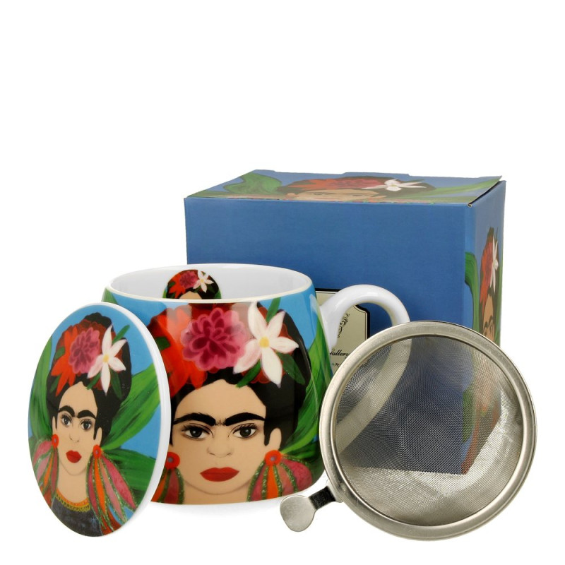 Hrnek na bylinky baňatý - Frida Kahlo inspiration
