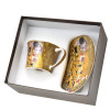 Šálek s podšálkem 200 ml Gustav Klimt - Polibek gold