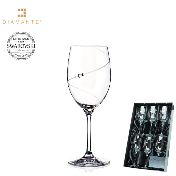 Sklenice Silhouette City 240 ml bílé víno SWAROVSKI® luxusní balení 6 ks