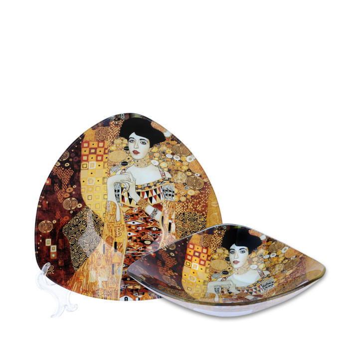 Dekorativní skleněná miska Gustav Klimt 
