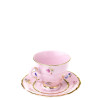 Šálek s podšálkem na espresso 100 ml Sonáta dekor házenka - růžový porcelán