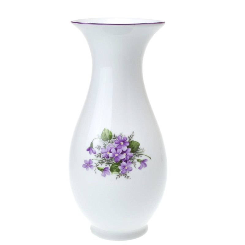 Váza 25,5 cm fialky s fialovou linkou