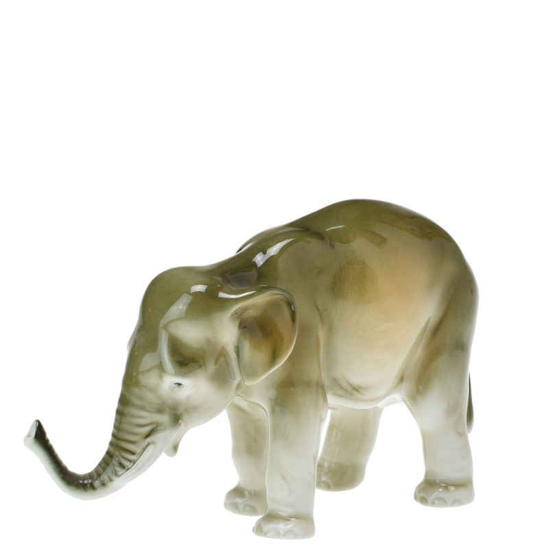 Slon velký 18 cm luxor (barvy pod glazurou)