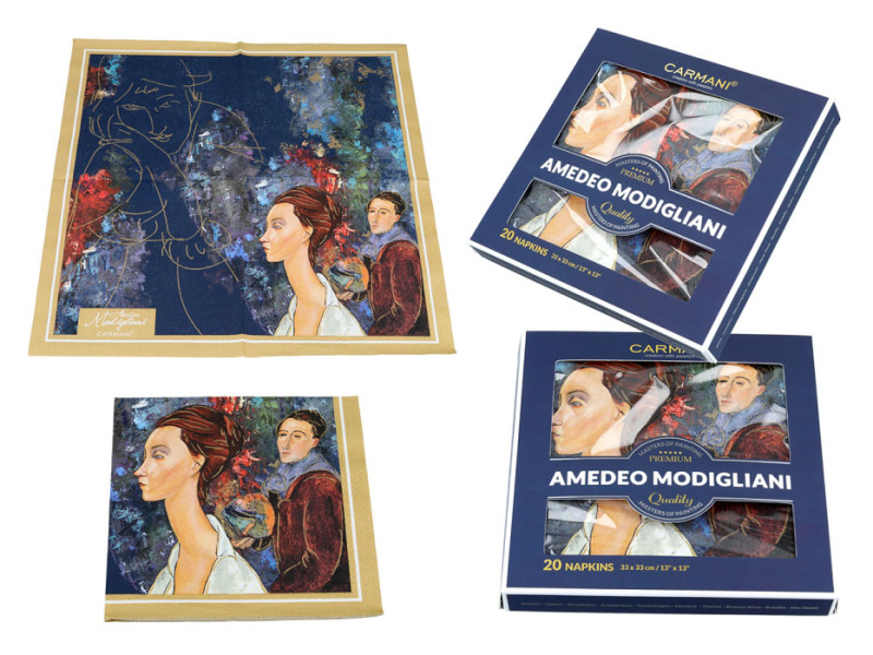 Papírové ubrousky (sada 20 ks) Amedeo Modigliani