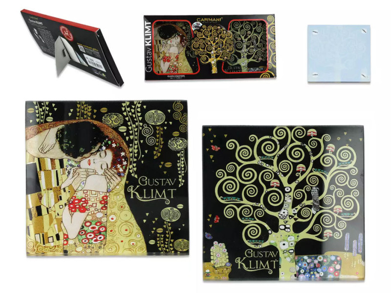 Podložka pod sklenice Gustav Klimt - sada 2 ks