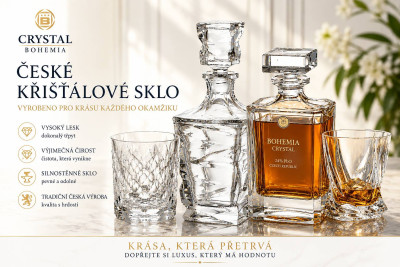 Křišťálové nápojové sklo