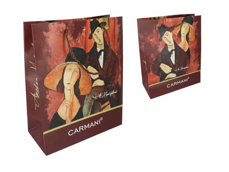 Dárková papírová taška se šňůrkami 25 x 20 x 10 cm Amedeo Modigliani