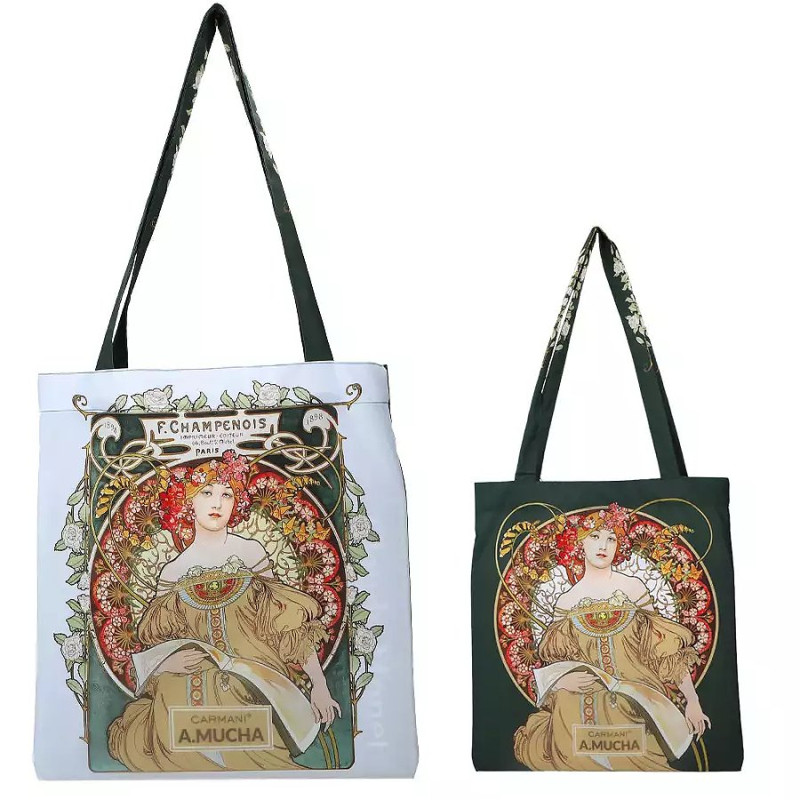 Nákupní taška přes rameno látková - Alfons Mucha