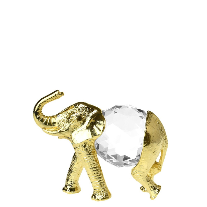 Slon s chobotem vzhůru 5,2 cm gold