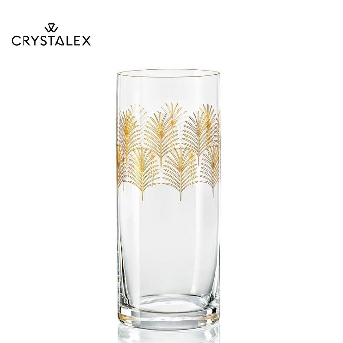 Váza 26 cm VÁLEC dekor Q9456 - Gold Palm
