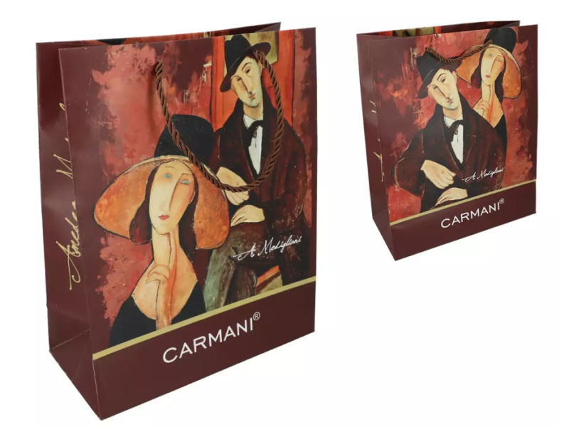 Dárková papírová taška se šňůrkami 32 x 26 x 12 cm Amedeo Modigliani