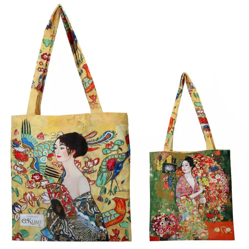 Nákupní taška přes rameno látková - Gustav Klimt