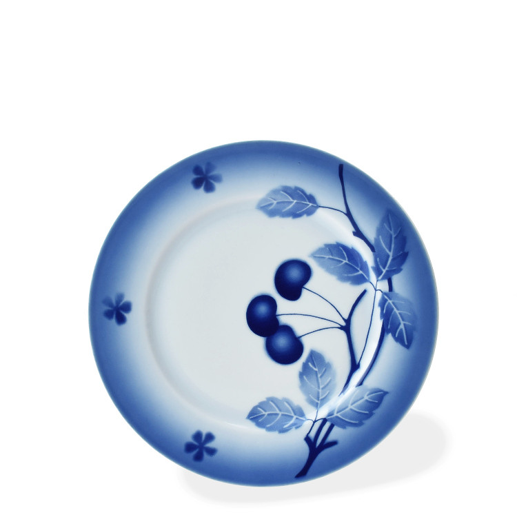 Talíř dezertní 19 cm Nina dekor Blue Cherry (modré třešně)