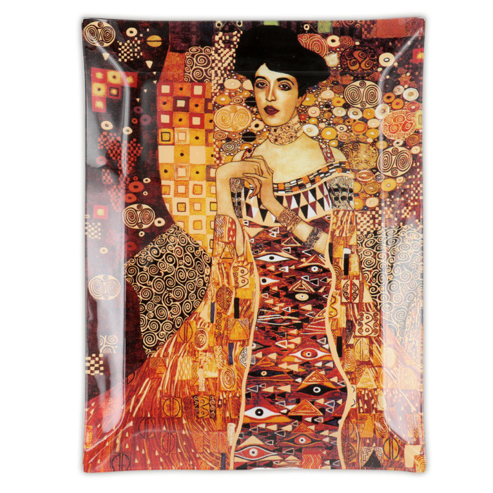 Dekorativní skleněný talíř Gustav Klimt 